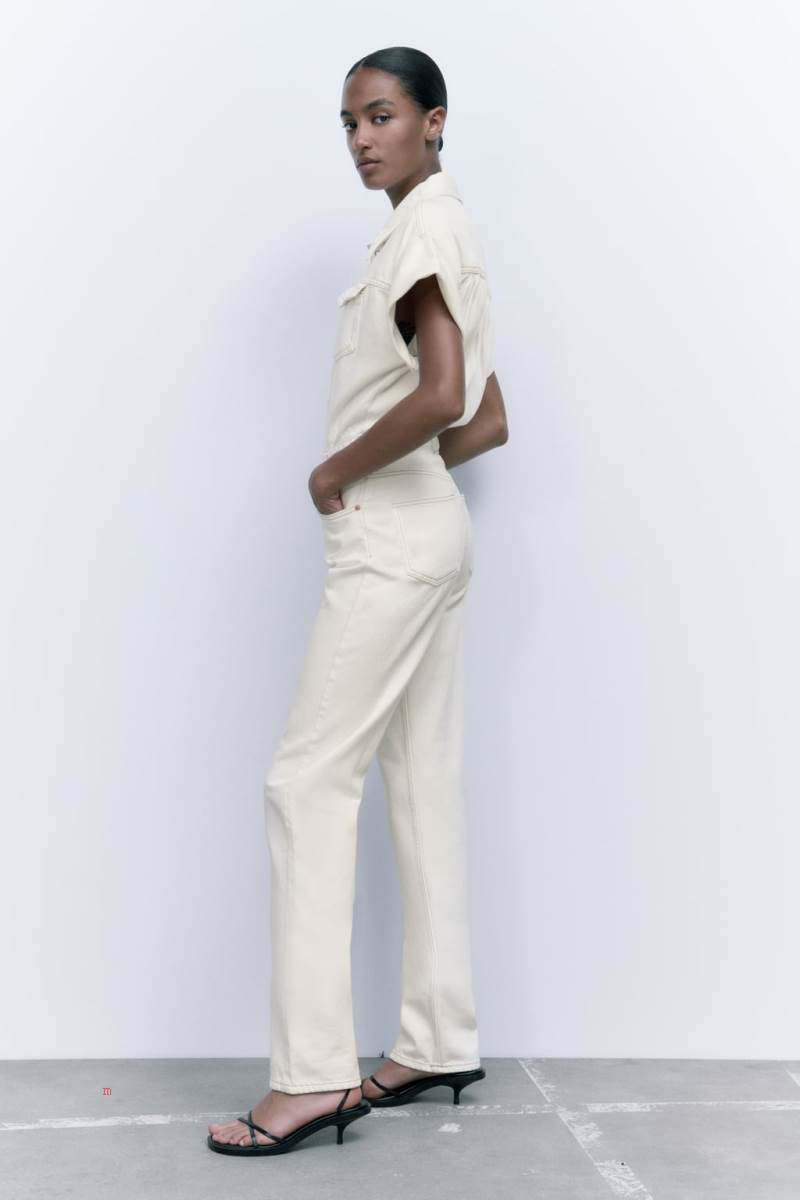ZARA DENIM Jumpsuit Dam Vita | LBXCI-7361