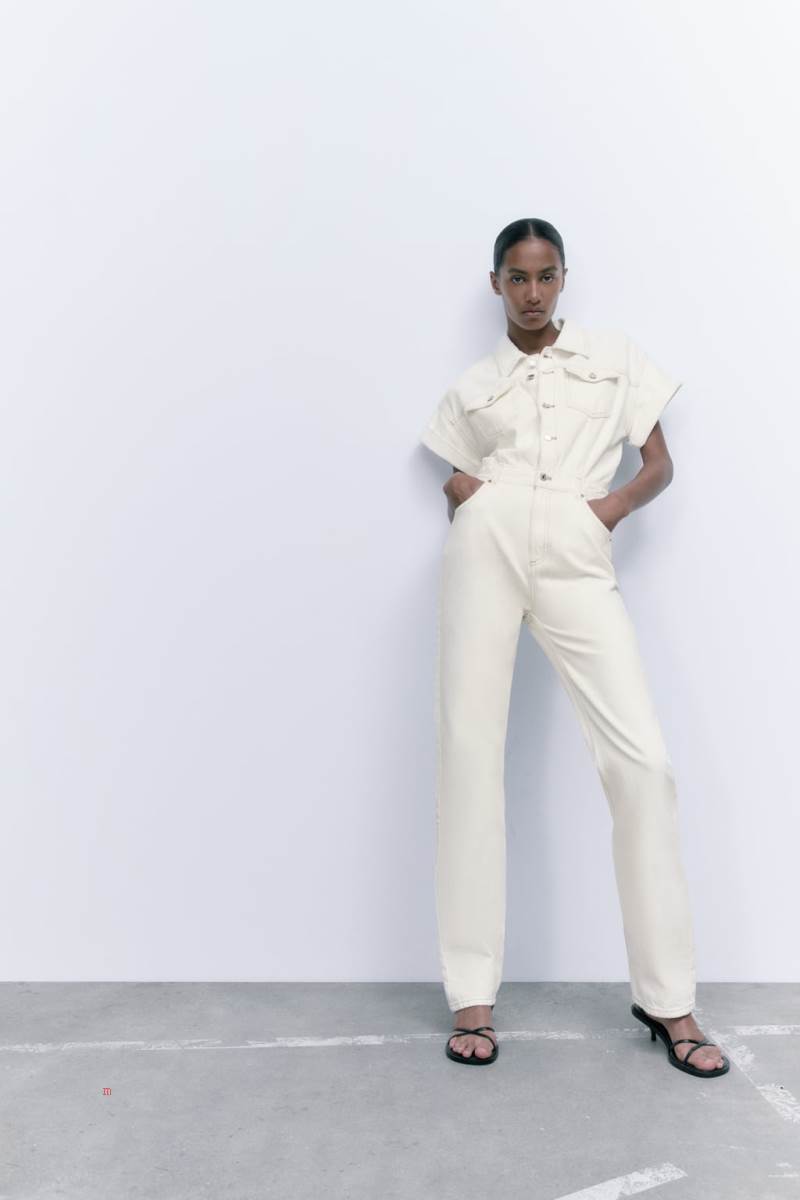 ZARA DENIM Jumpsuit Dam Vita | LBXCI-7361