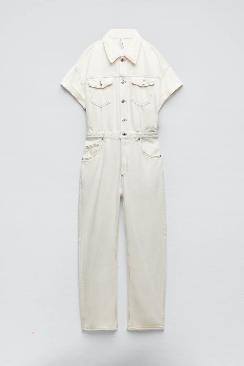 ZARA DENIM Jumpsuit Dam Vita | LBXCI-7361