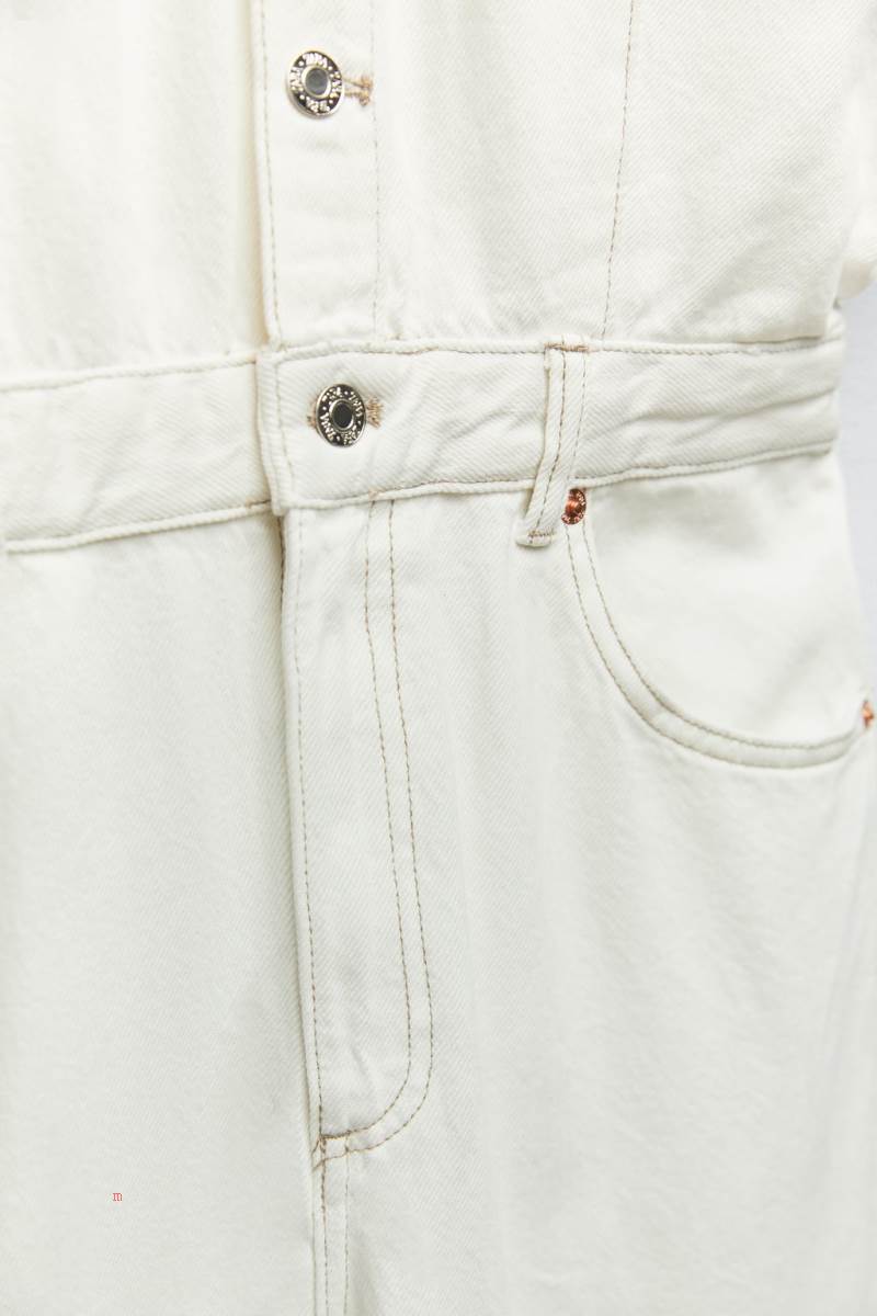 ZARA DENIM Jumpsuit Dam Vita | LBXCI-7361