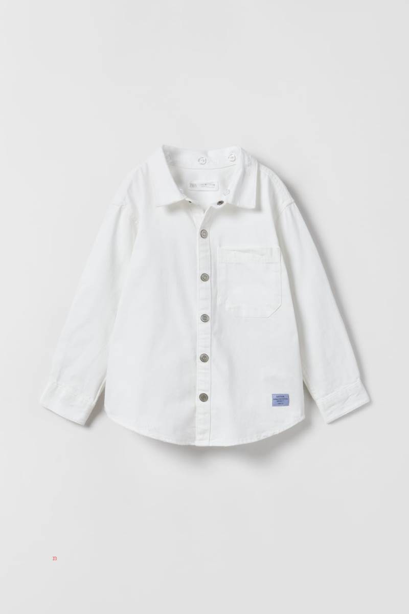 ZARA DENIM WITH MATCHING GRAFFITI PRINT Övertröja Pojke Vita | ANYMD-9736