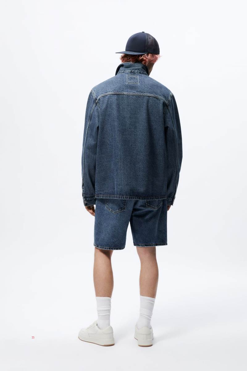 ZARA DENIM Övertröja Herr Blå | JSEYL-2807