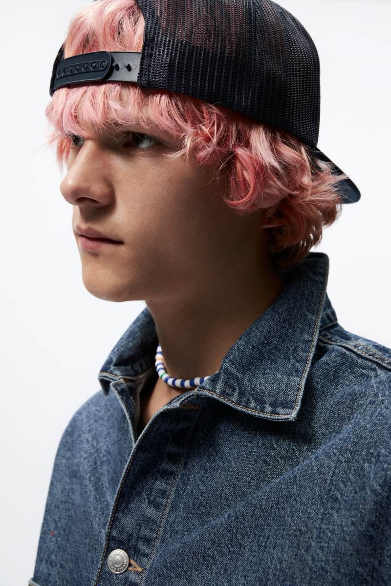 ZARA DENIM Övertröja Herr Blå | JSEYL-2807