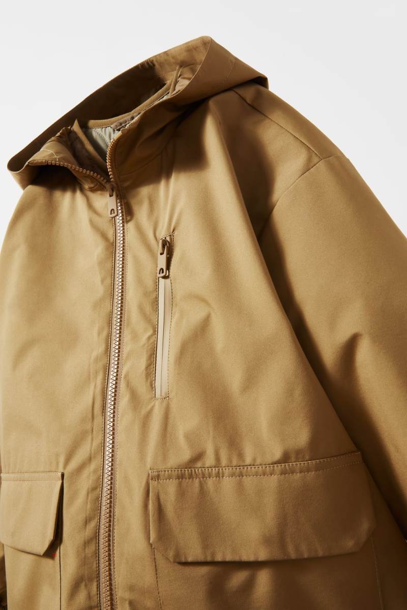 ZARA DETACHABLE WATER-REPELLENT PARKA Vinterjackor Pojke Bruna | QUSPE-5971