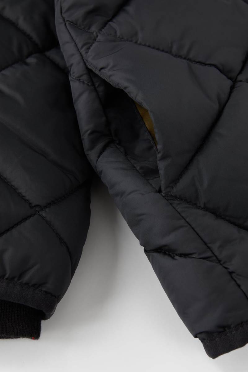 ZARA DIAMOND Quiltad Jacka Pojke Svarta | FSVGZ-4012
