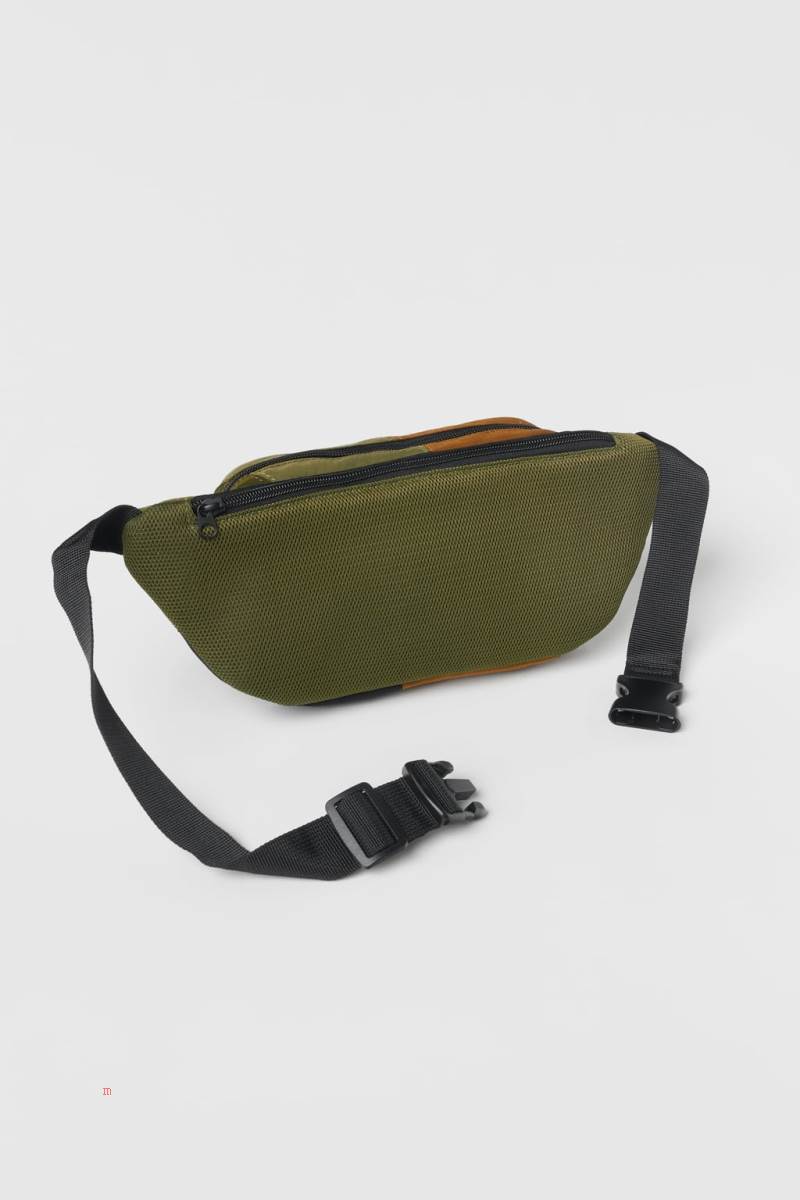 ZARA DINOSAUR Bältesväska Pojke Khaki Gröna | TEDZC-1832