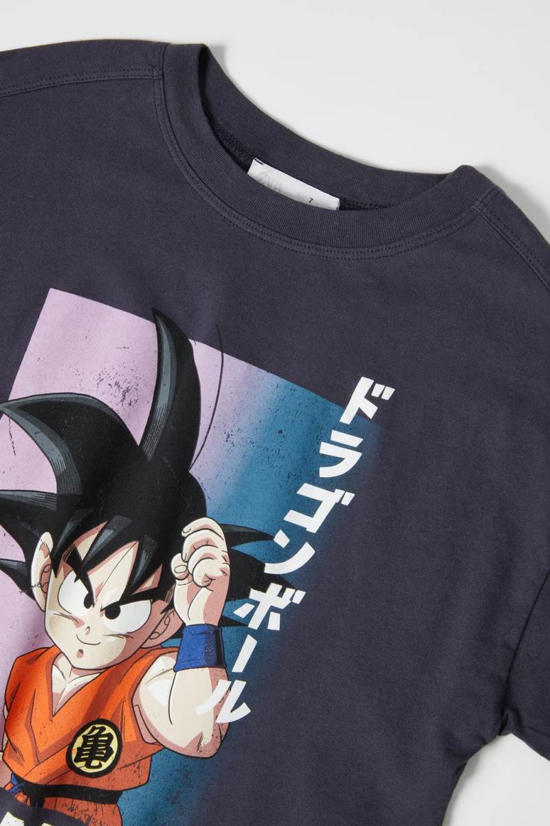 ZARA DRAGON BALL© T-shirt Pojke Blå Grå | QVAJU-2389