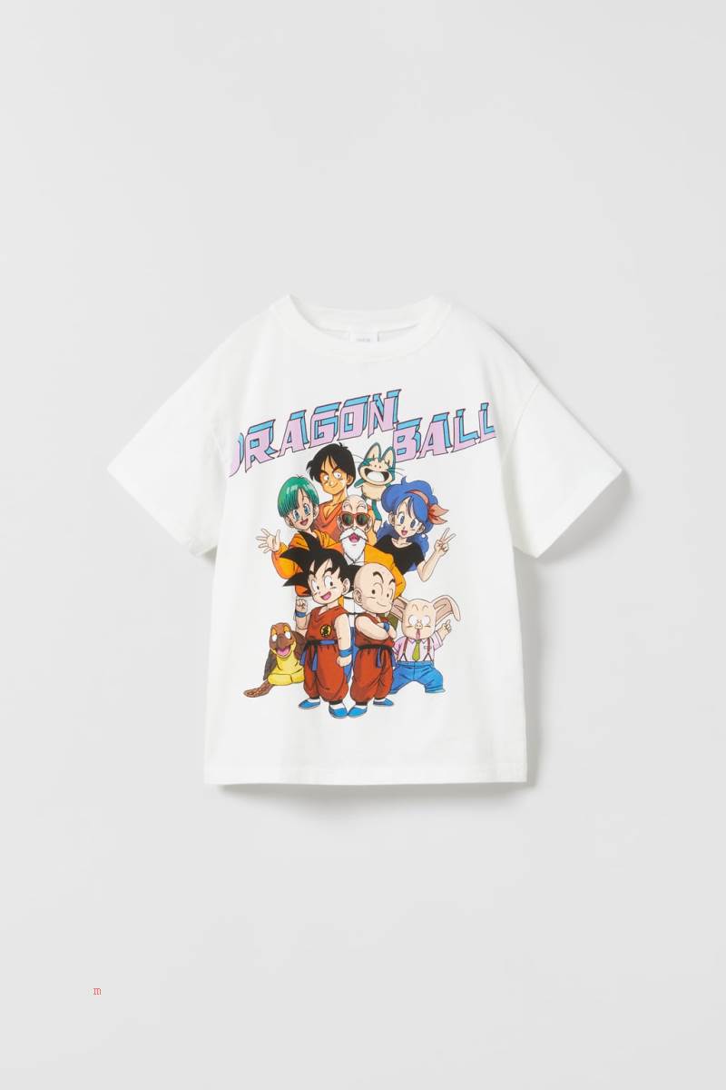 ZARA DRAGON BALL© T-shirt Pojke Vita | UBVIX-3754