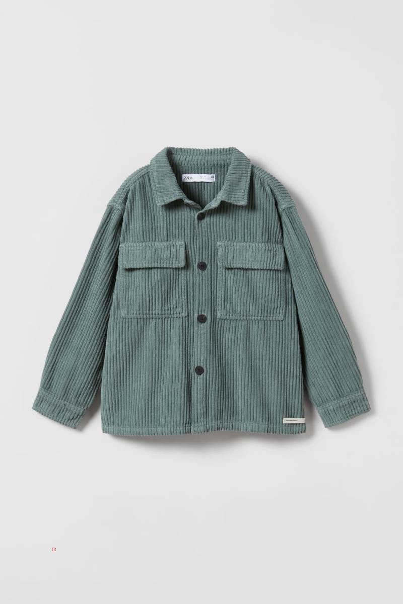 ZARA DYED CORDUROY Övertröja Pojke Blå Grå | EGAMH-6705