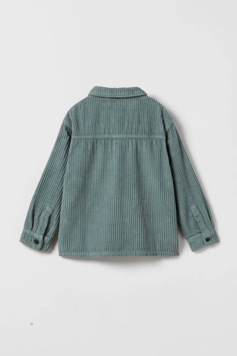 ZARA DYED CORDUROY Övertröja Pojke Blå Grå | EGAMH-6705