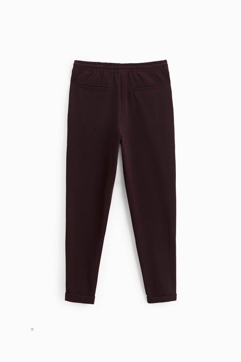 ZARA EASY CARE JOGGER WAIST Byxor Herr Vinröda | VENOA-8437