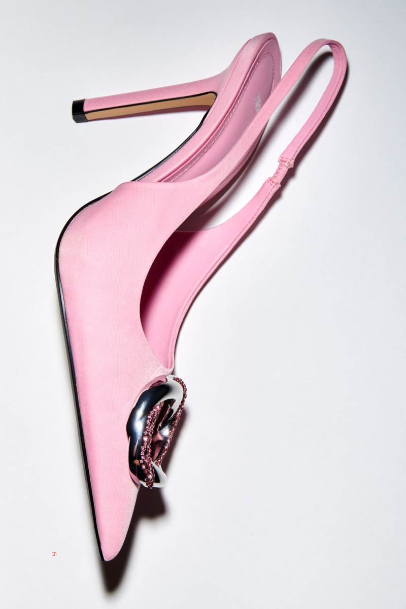 ZARA EMBELLISHED HIGH-HEEL Klackskor Dam Rosa | FRSIJ-0358