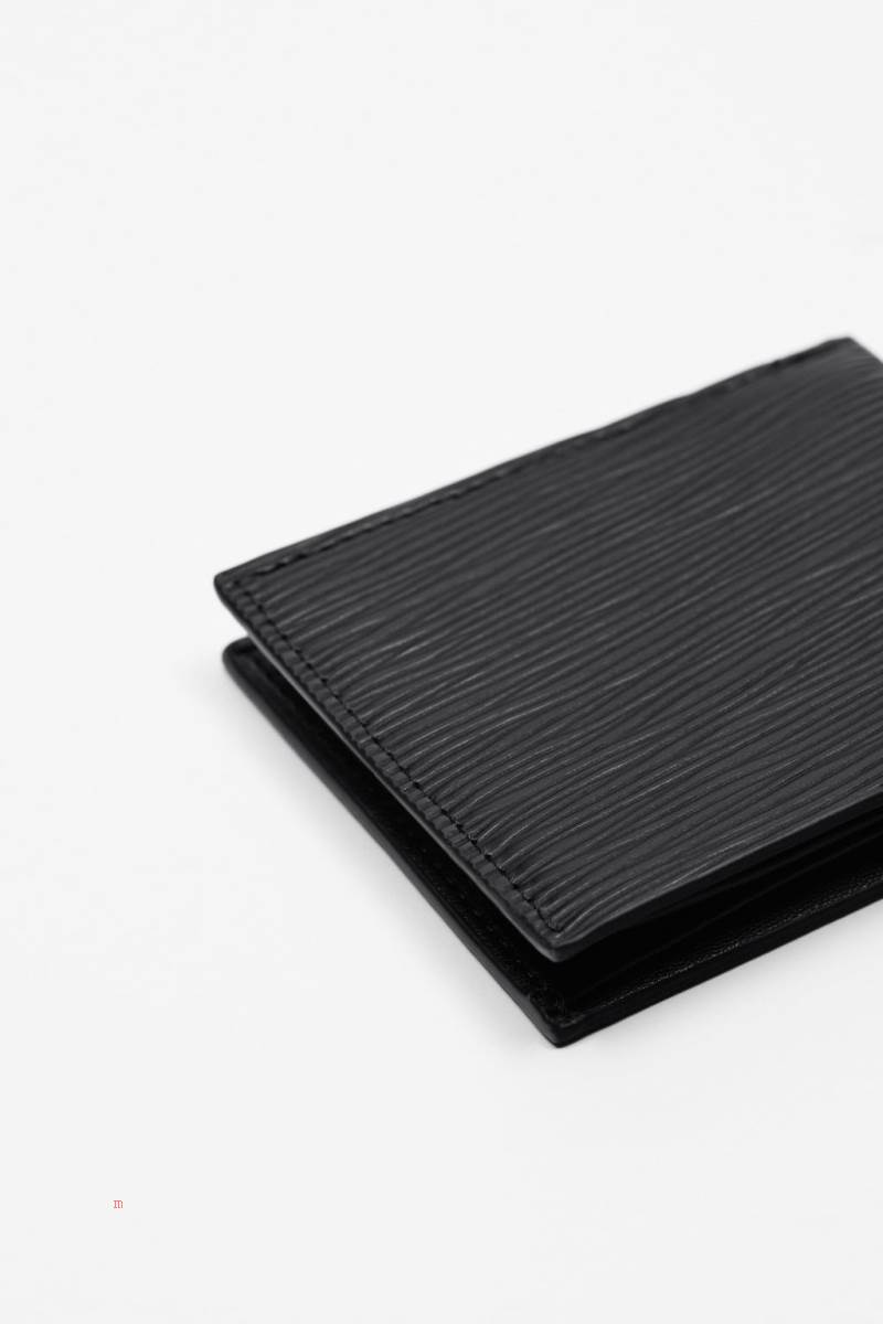 ZARA EMBOSSED Plånbok Herr Svarta | TISPV-5983