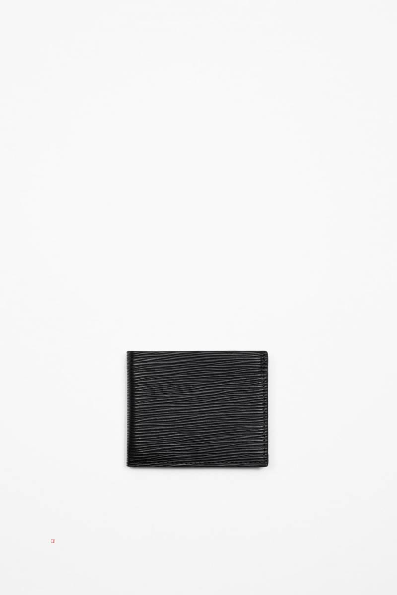 ZARA EMBOSSED Plånbok Herr Svarta | TISPV-5983