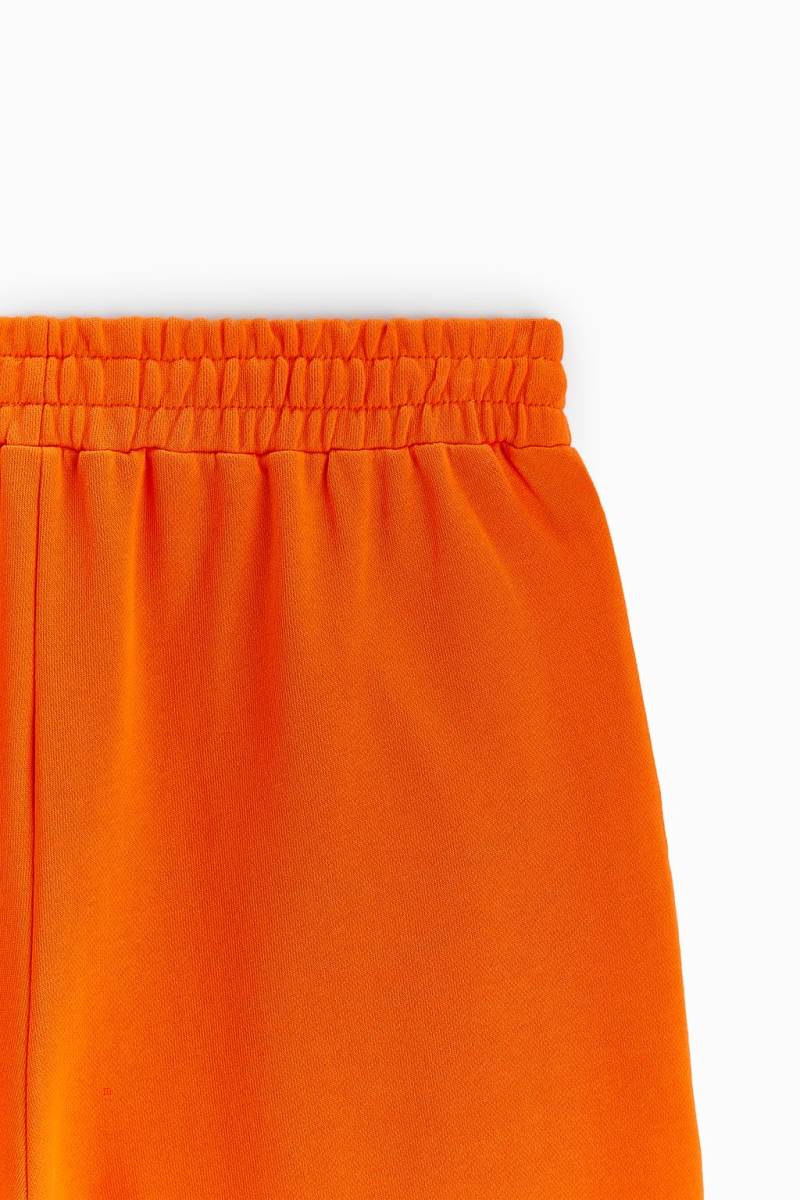 ZARA EMBROIDERED BASKETBALL BERMUDA Shorts Herr Orange | ACTKU-2957