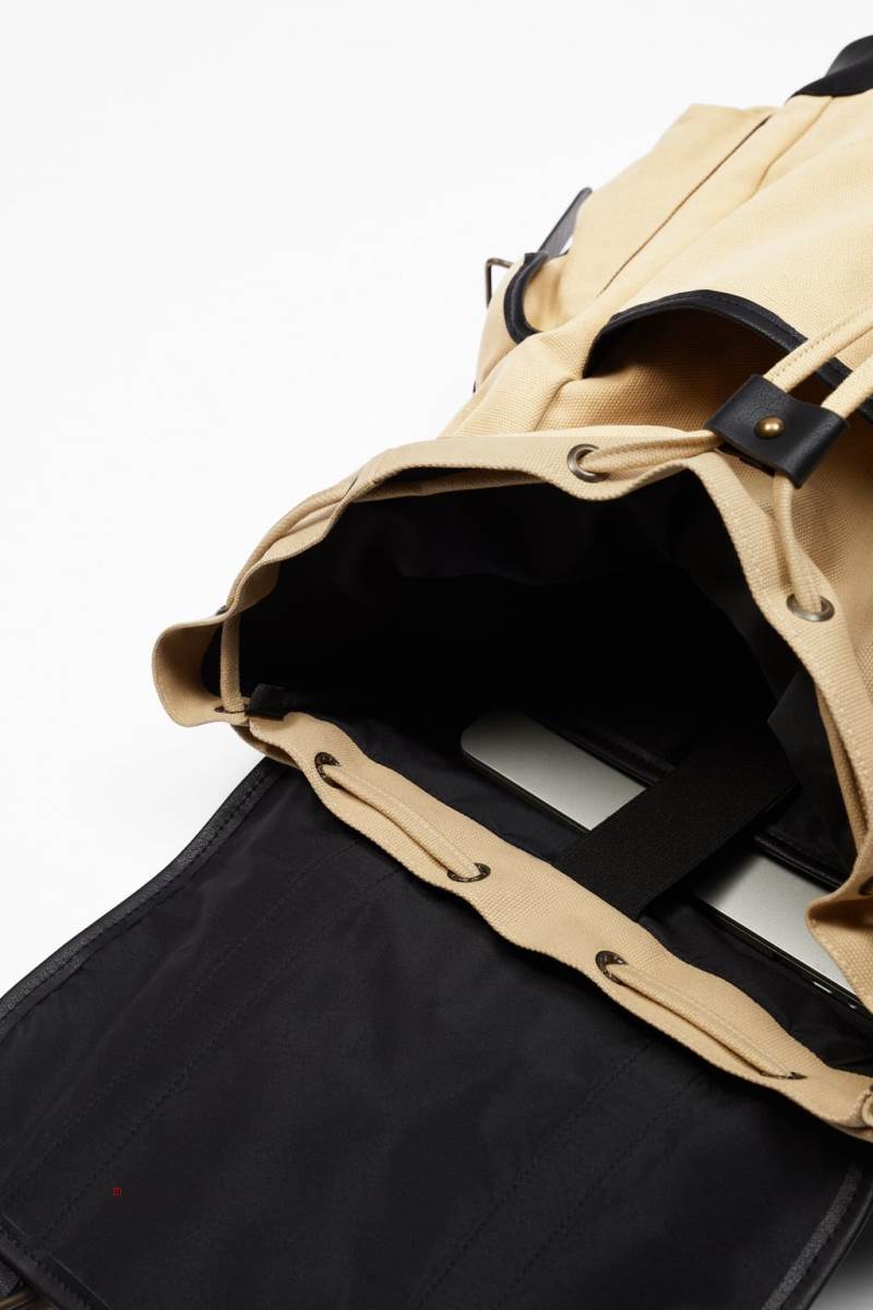 ZARA EXPLORER CANVAS Ryggsäck Herr Vita | CRUPQ-5879