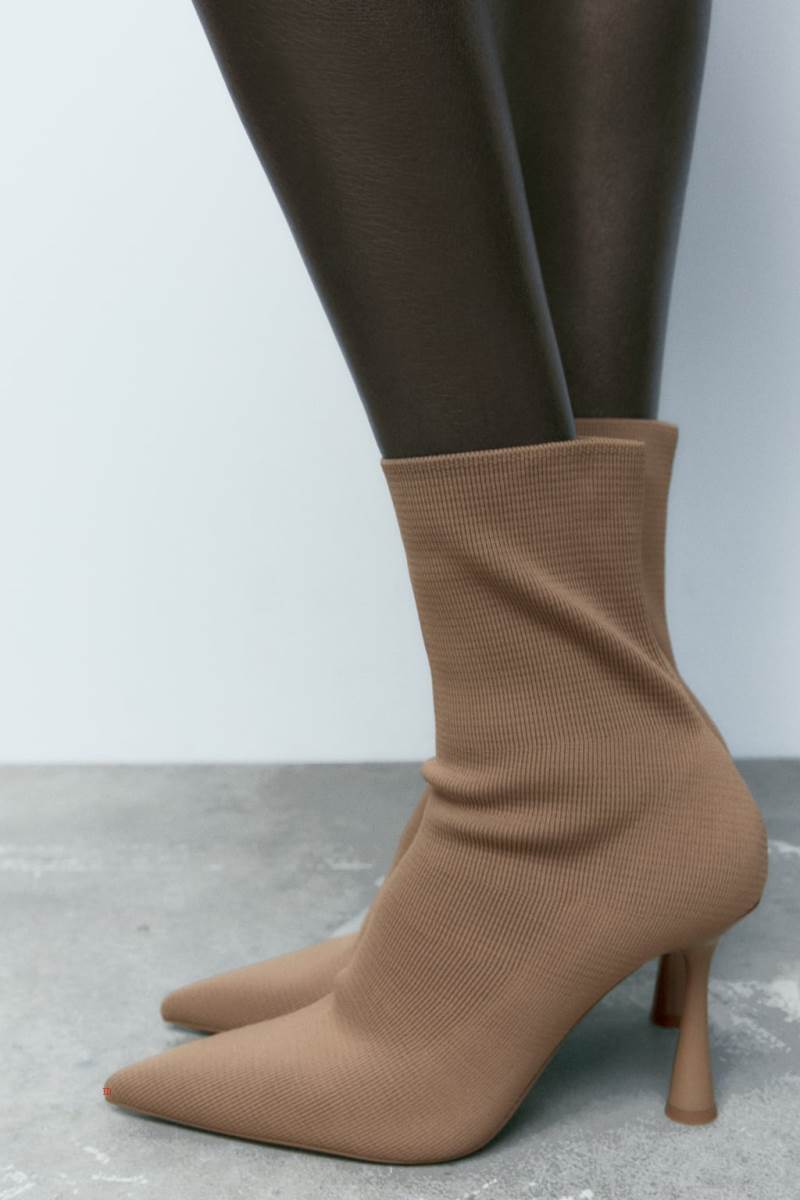ZARA FABRIC HIGH-HEEL Ankelboots Dam Bruna | HSTWR-7086