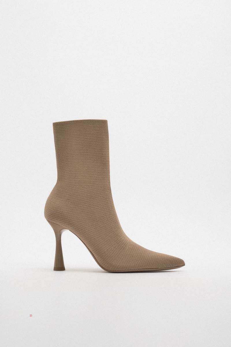ZARA FABRIC HIGH-HEEL Ankelboots Dam Bruna | HSTWR-7086