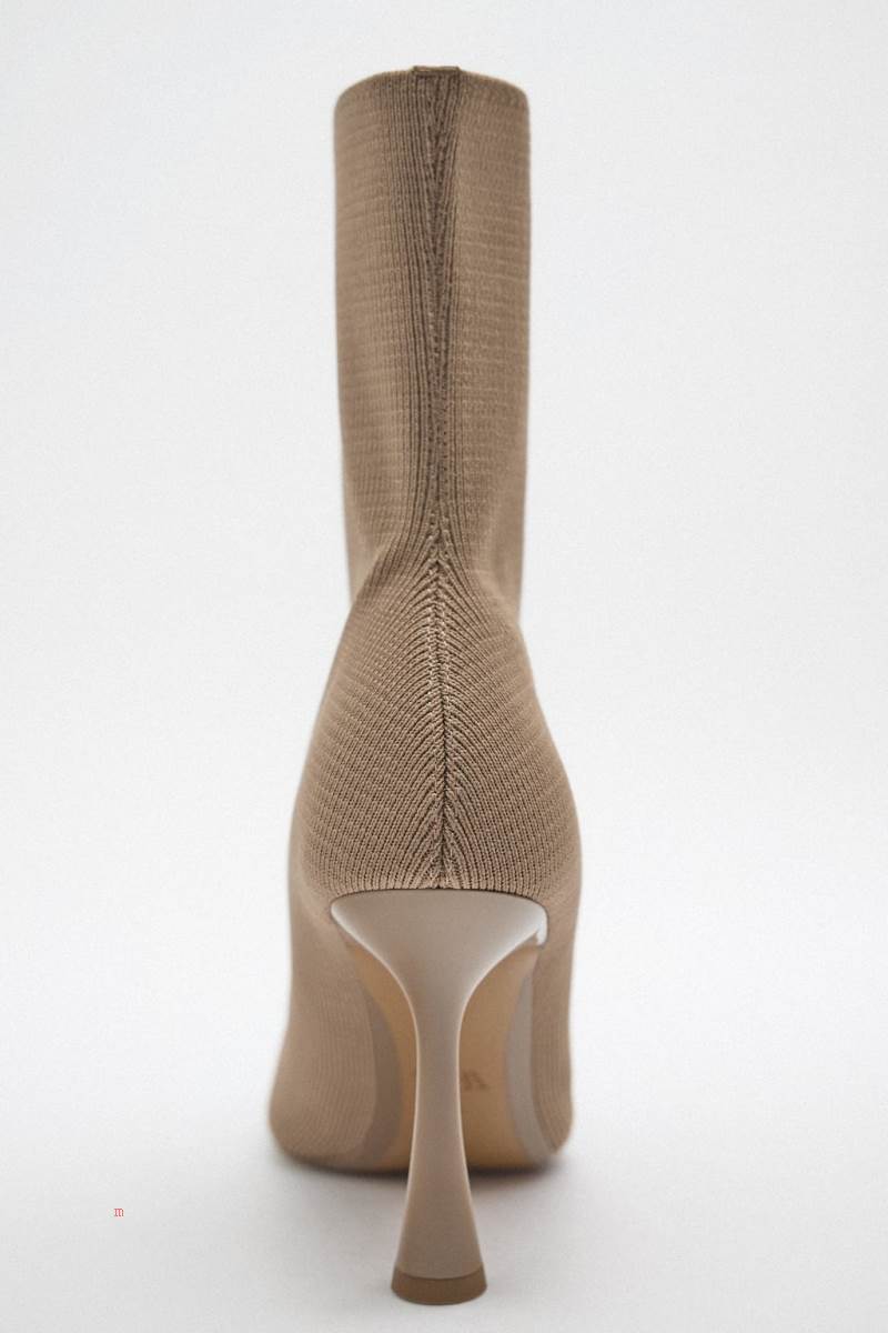 ZARA FABRIC HIGH-HEEL Ankelboots Dam Bruna | HSTWR-7086