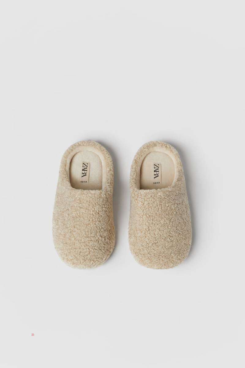 ZARA FABRIC HOUSE Tofflor Pojke Vita | LBVAJ-3596