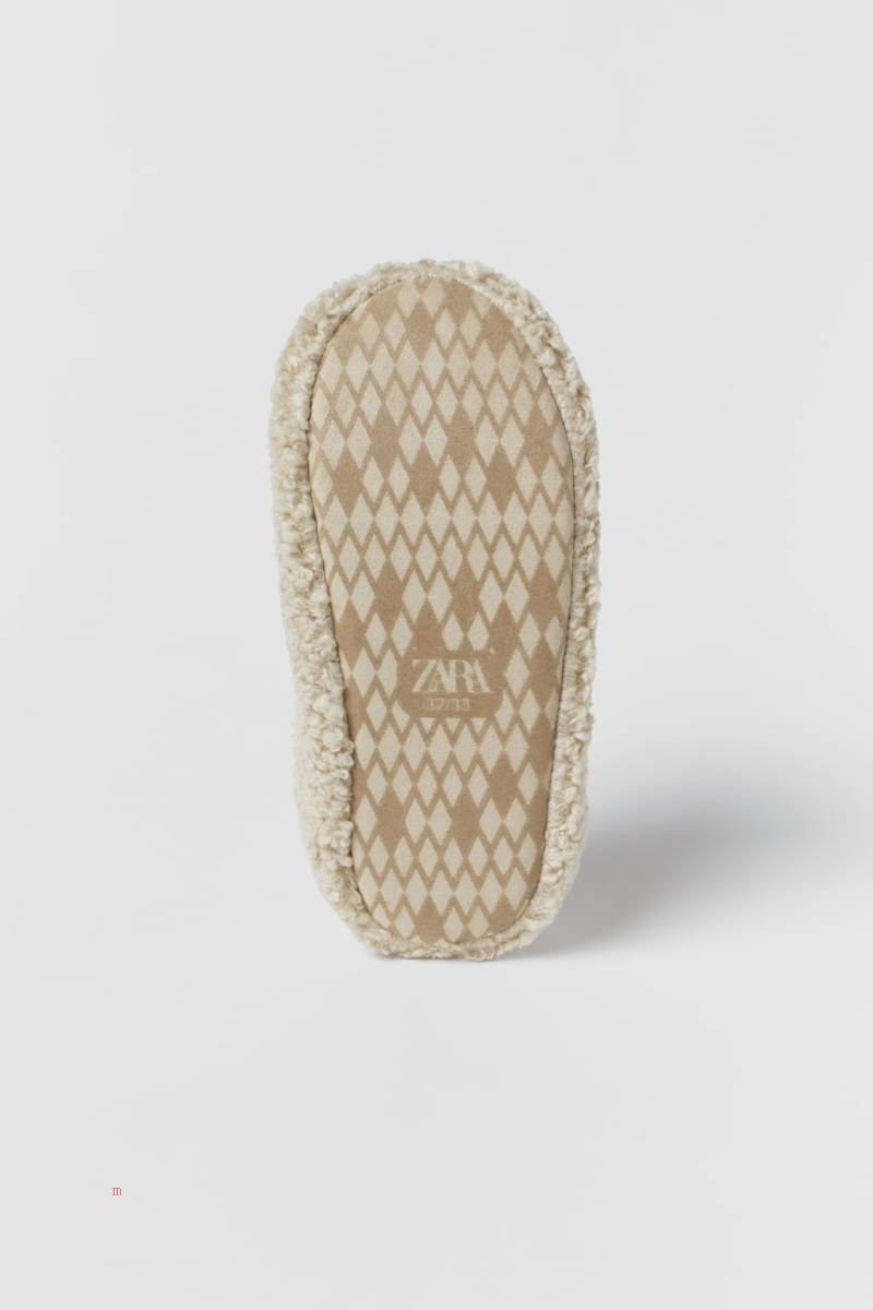 ZARA FABRIC HOUSE Tofflor Pojke Vita | LBVAJ-3596