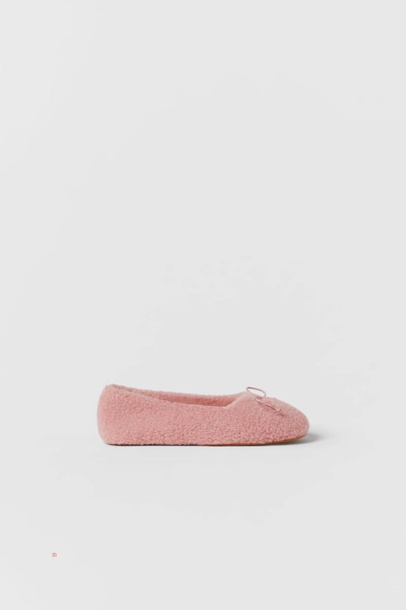 ZARA FABRIC HOUSE Tofflor Tjej Rosa | JXRTG-3495