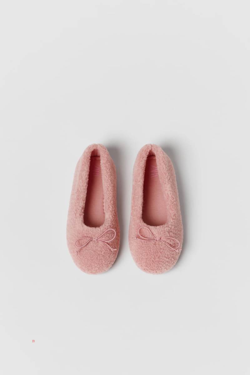 ZARA FABRIC HOUSE Tofflor Tjej Rosa | JXRTG-3495