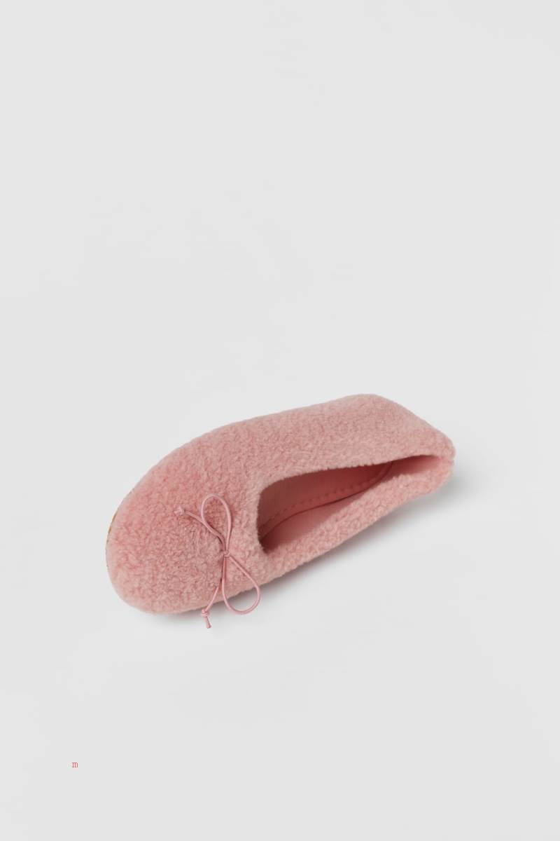 ZARA FABRIC HOUSE Tofflor Tjej Rosa | JXRTG-3495
