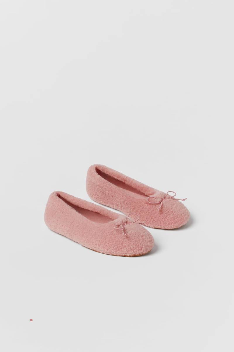 ZARA FABRIC HOUSE Tofflor Tjej Rosa | JXRTG-3495