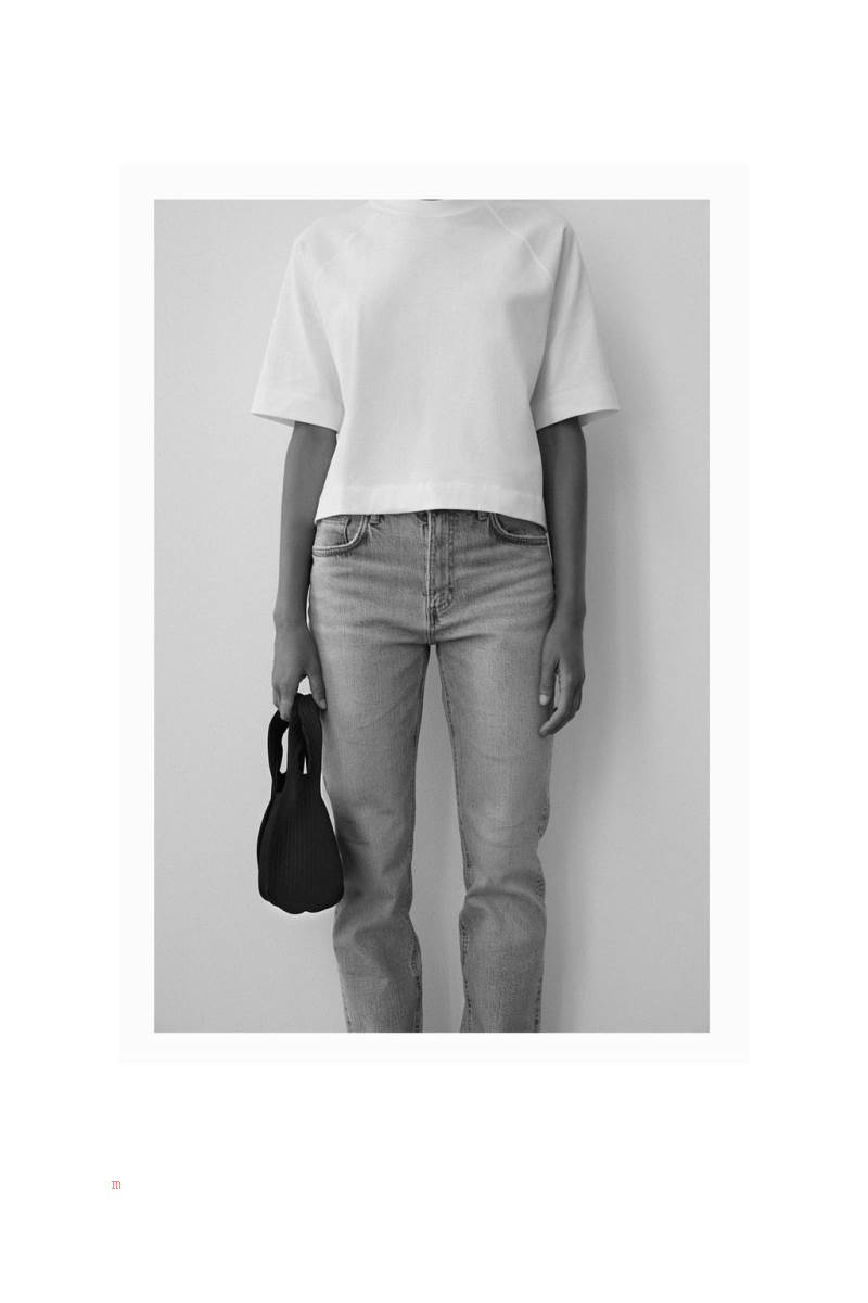 ZARA FABRIC Handväska Dam Svarta | PKJEZ-5639