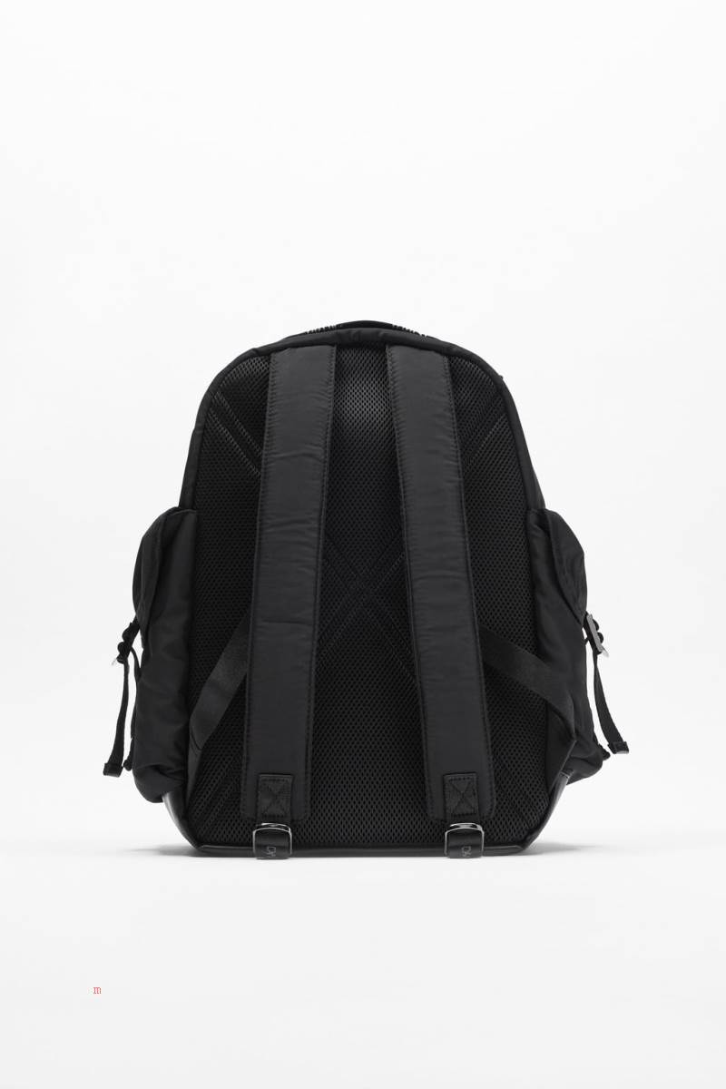 ZARA FABRIC Ryggsäck Herr Svarta | NTKGZ-5143