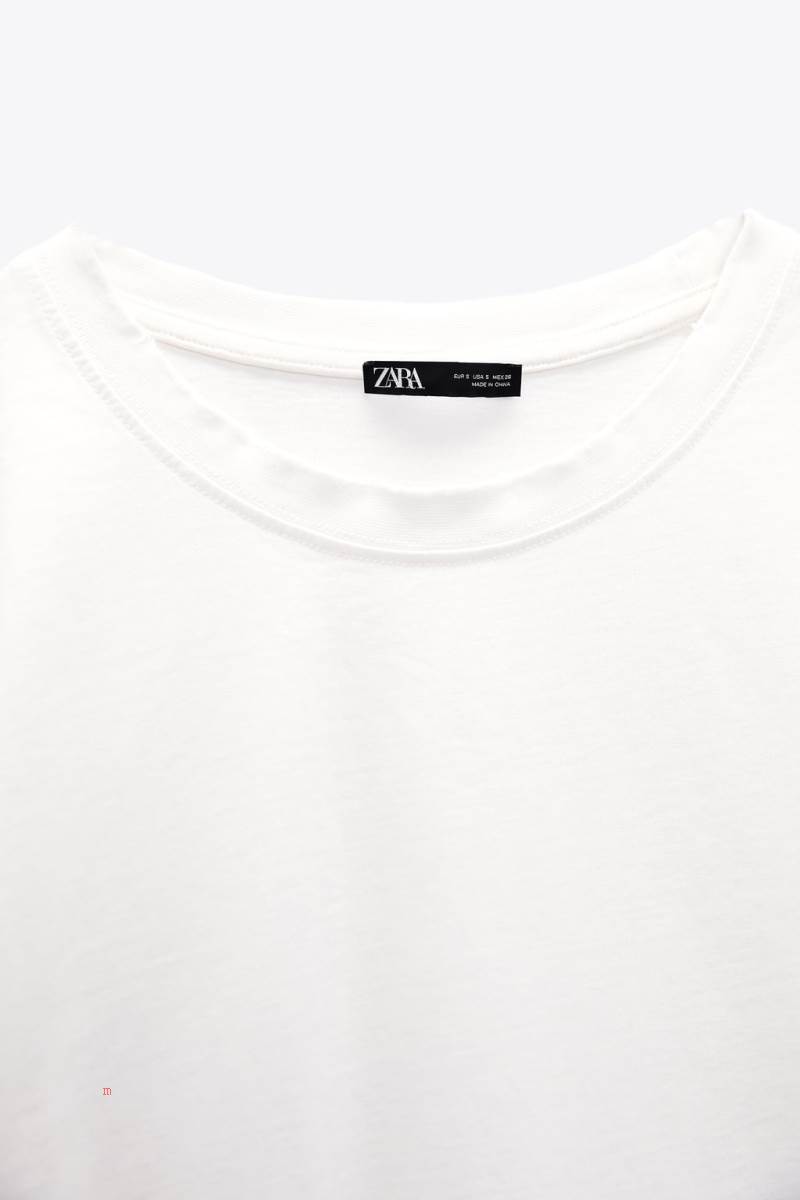 ZARA FADED-EFFECT T-shirt Dam Vita | YXVLC-1562