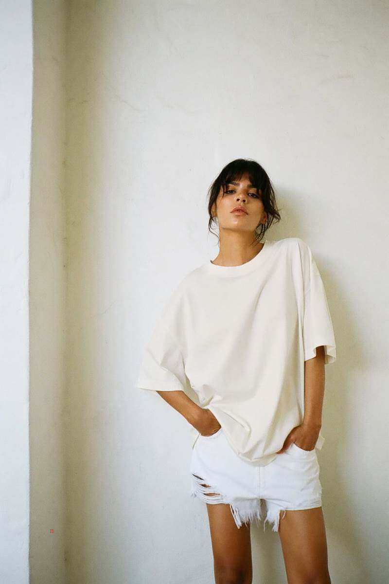 ZARA FADED-EFFECT T-shirt Dam Vita | YXVLC-1562