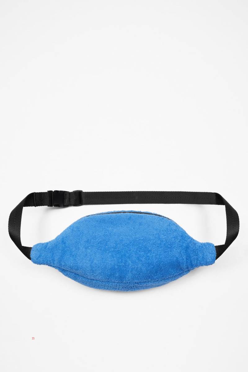 ZARA FAUX SHEARLING X THE STANDARD Bältesväska Herr Blå | EYTMK-5092