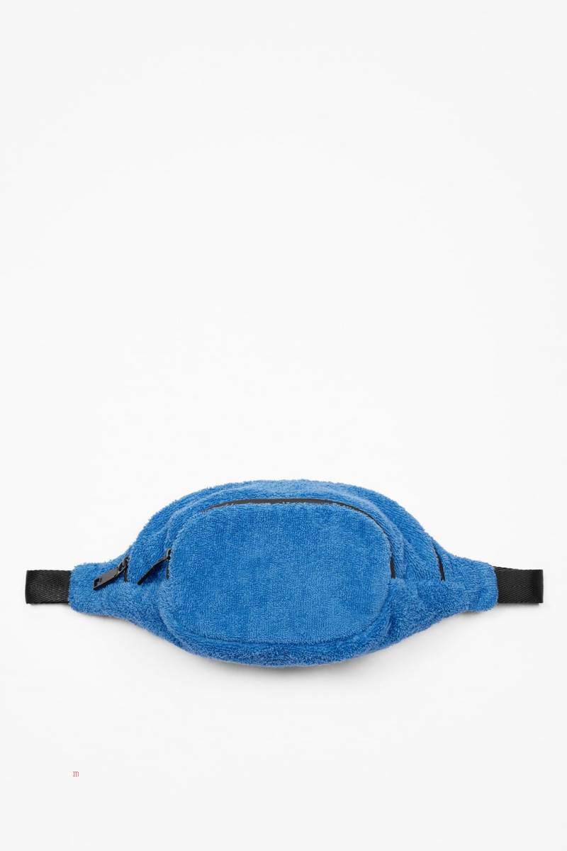 ZARA FAUX SHEARLING X THE STANDARD Bältesväska Herr Blå | EYTMK-5092