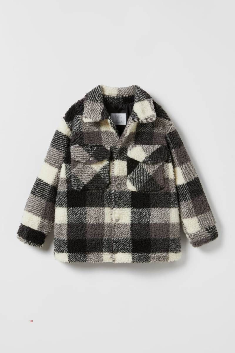 ZARA FAUX SHEARLING Övertröja Pojke Svarta | MWEVQ-0627