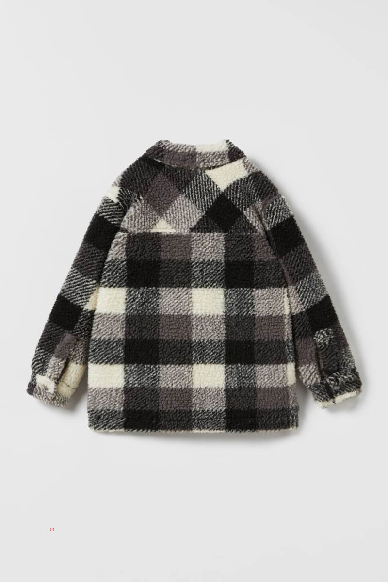 ZARA FAUX SHEARLING Övertröja Pojke Svarta | MWEVQ-0627