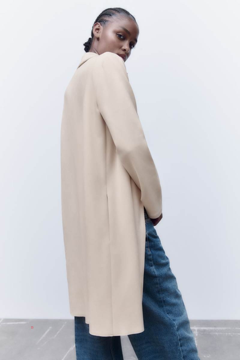 ZARA FAUX SUEDE Rockar Dam Grå Vita | ZATIE-1798