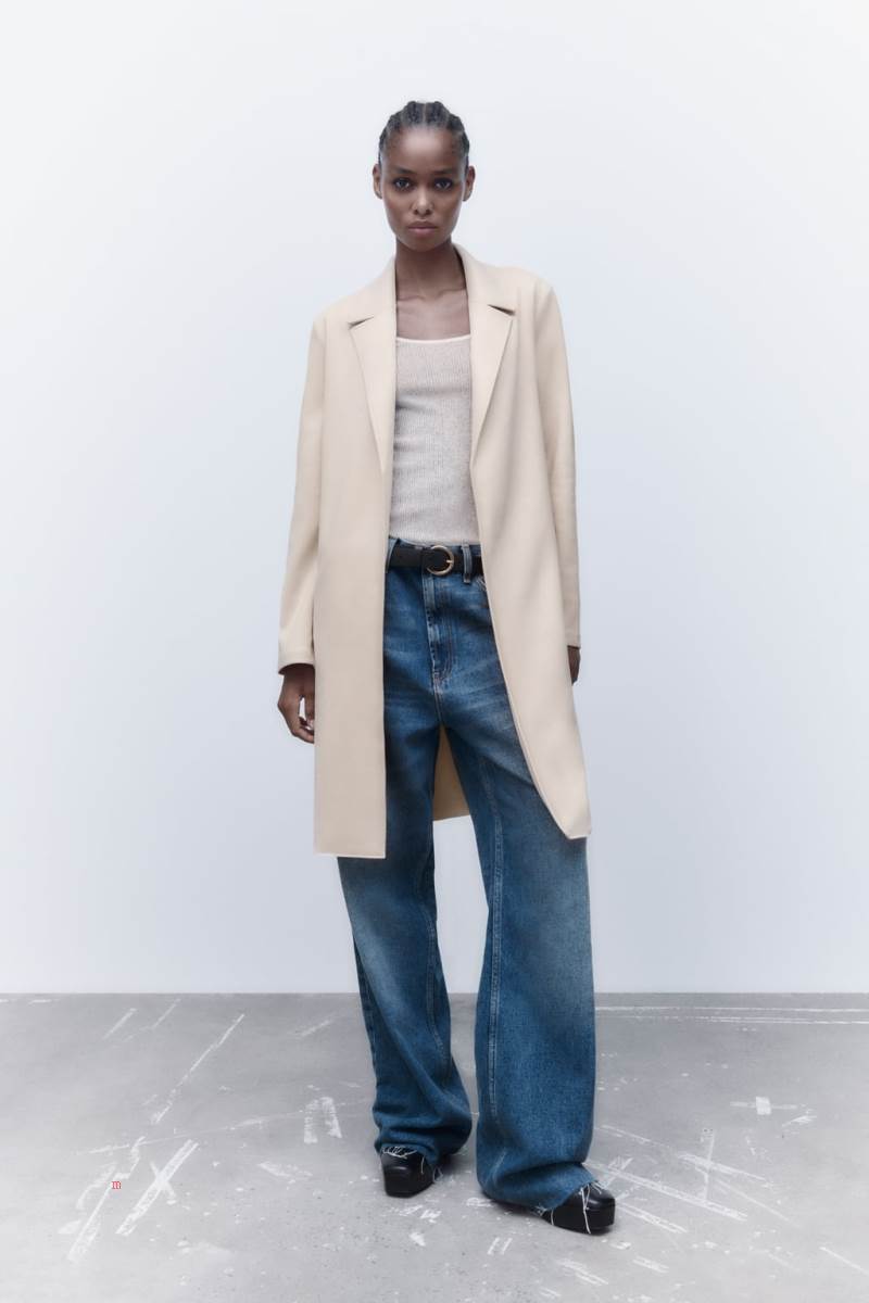 ZARA FAUX SUEDE Rockar Dam Grå Vita | ZATIE-1798