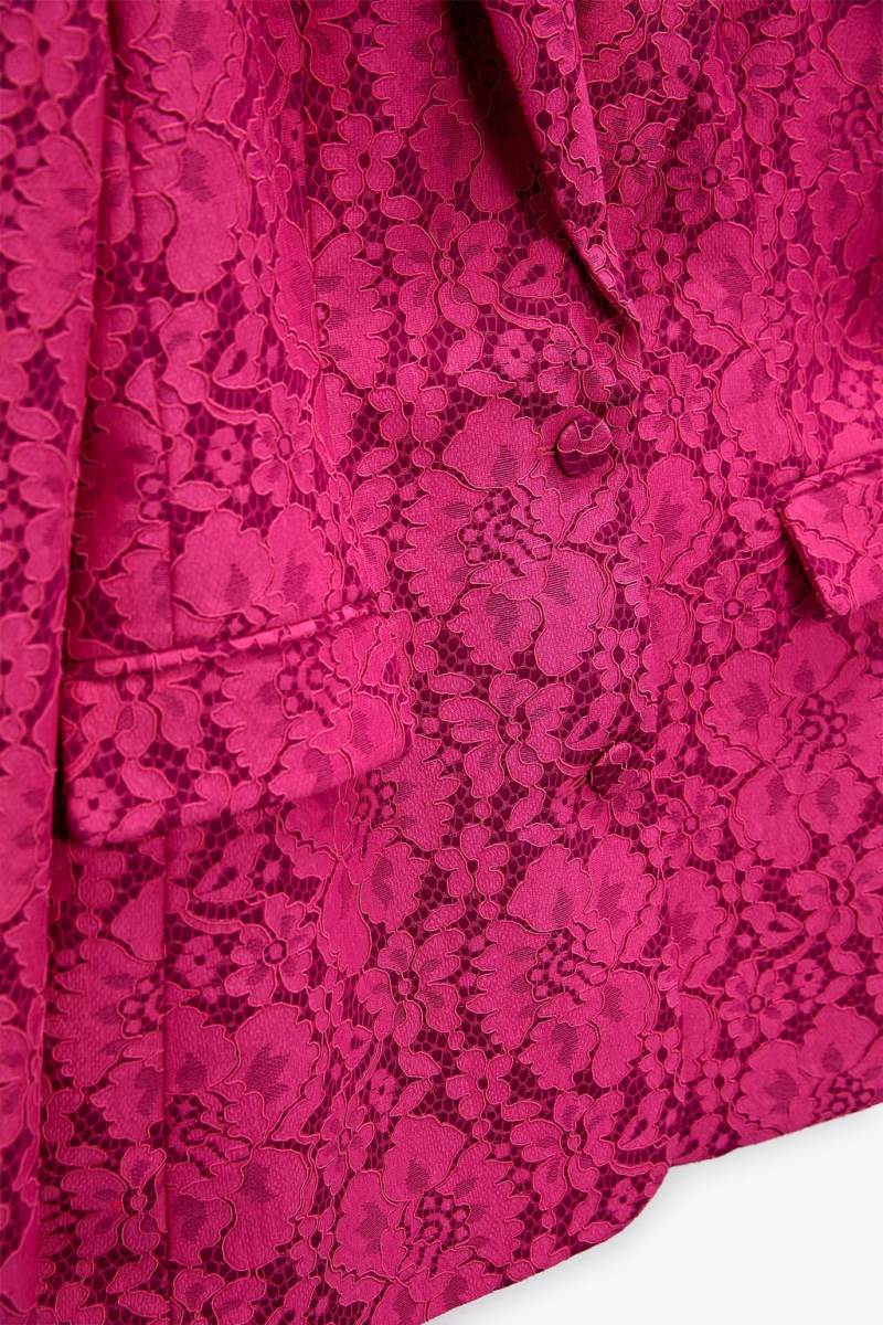 ZARA FITTED LACE Blazers Dam Fuchsia | QDSYG-8452