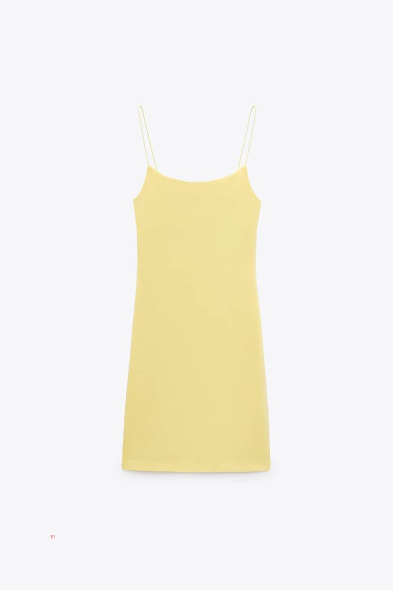 ZARA FITTED SHORT Klänning Dam Gula | GKBLO-2840