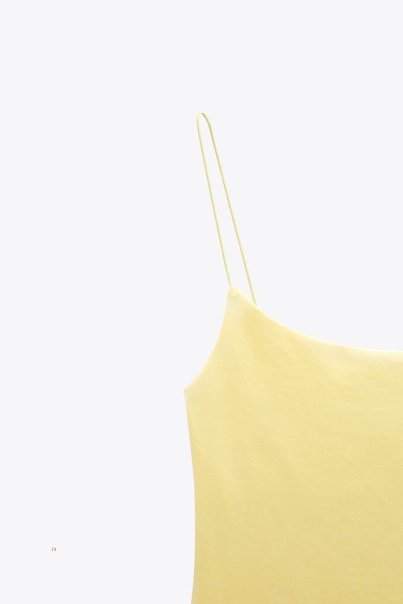 ZARA FITTED SHORT Klänning Dam Gula | GKBLO-2840