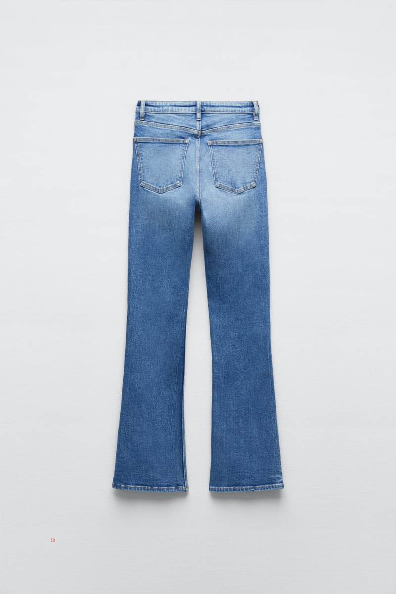ZARA FLARED FULL-LENGTH TRF Jeans Dam Blå | ETGSX-0569