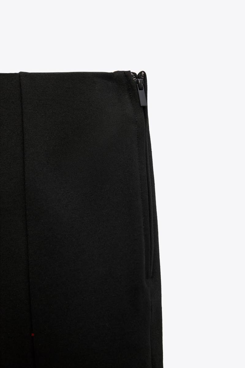ZARA FLARED Leggings Dam Svarta | RVTOG-4302
