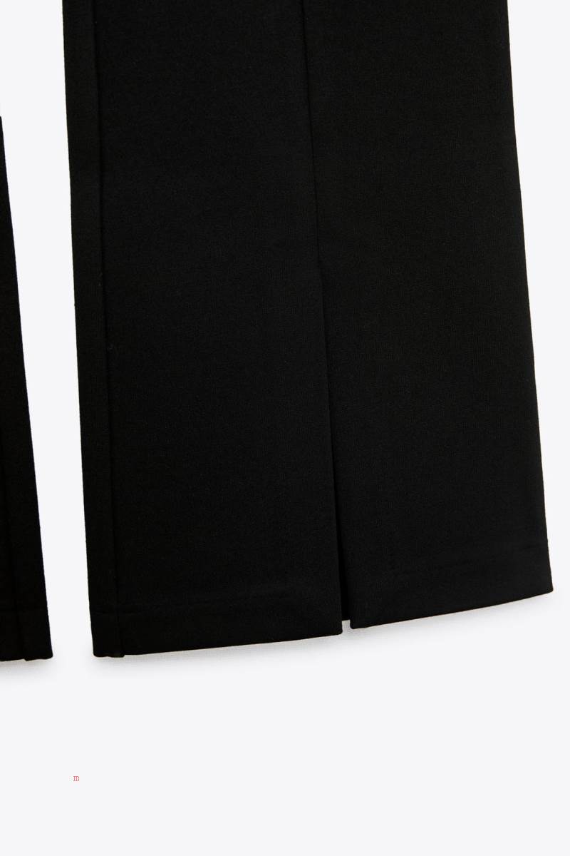 ZARA FLARED Leggings Dam Svarta | RVTOG-4302