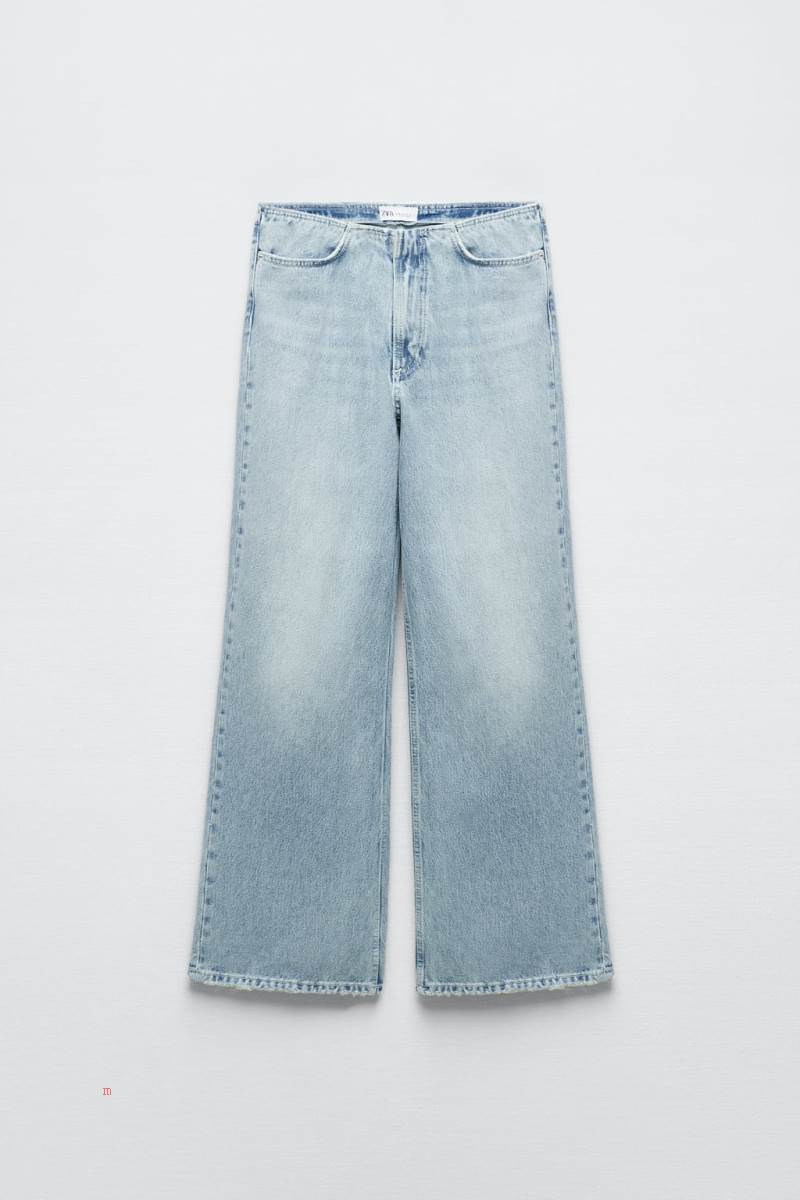 ZARA FLARED TRF Jeans Dam Blå | SWEYN-4785