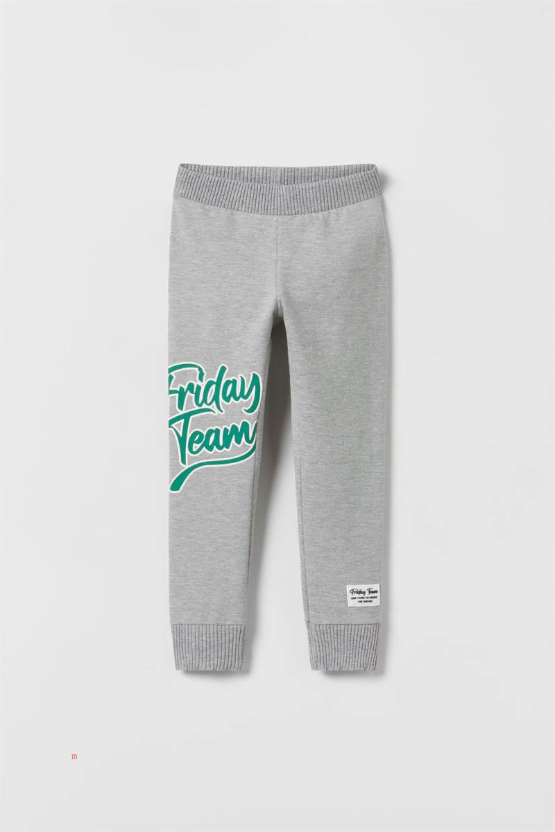 ZARA FRIDAY TEAM Leggings Tjej Grå | PXHKB-1785