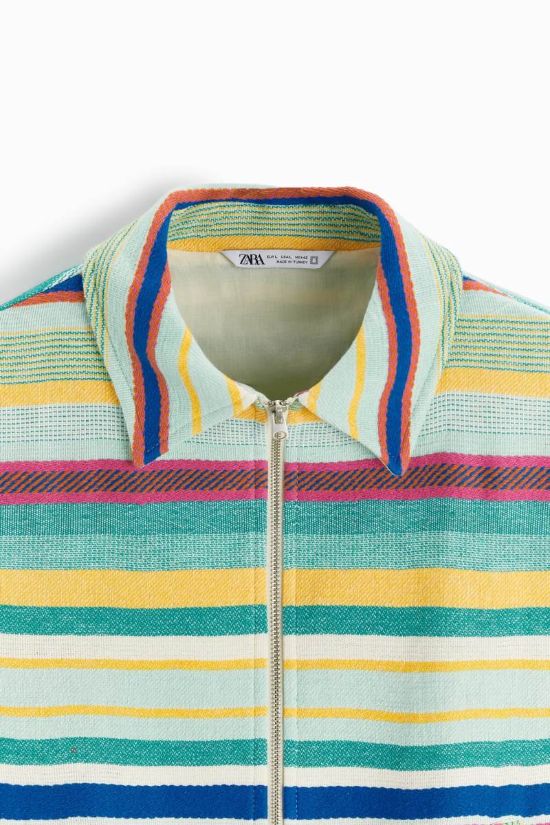 ZARA GEOMETRIC JACQUARD Jacka Herr Olika Färger Röda | ILKSG-9162