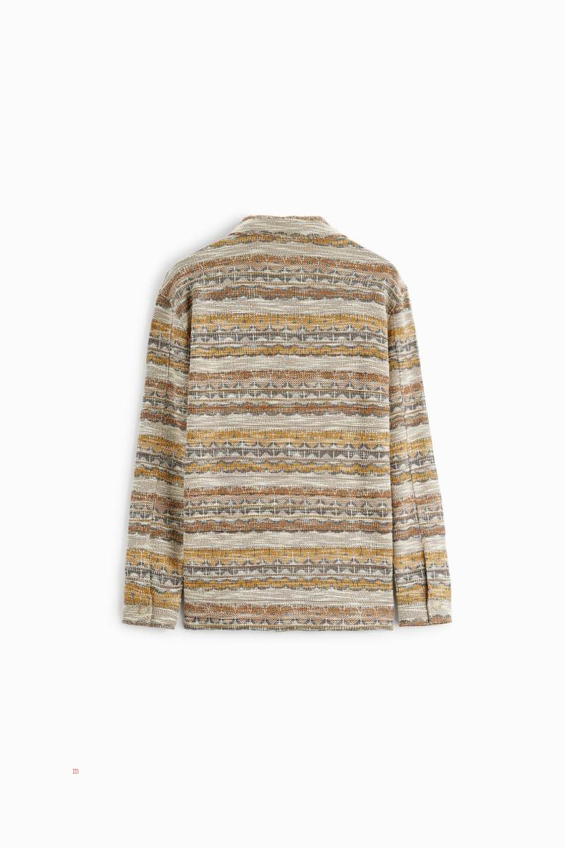 ZARA GEOMETRIC JACQUARD Övertröja Herr Svarta | GUNZL-3074