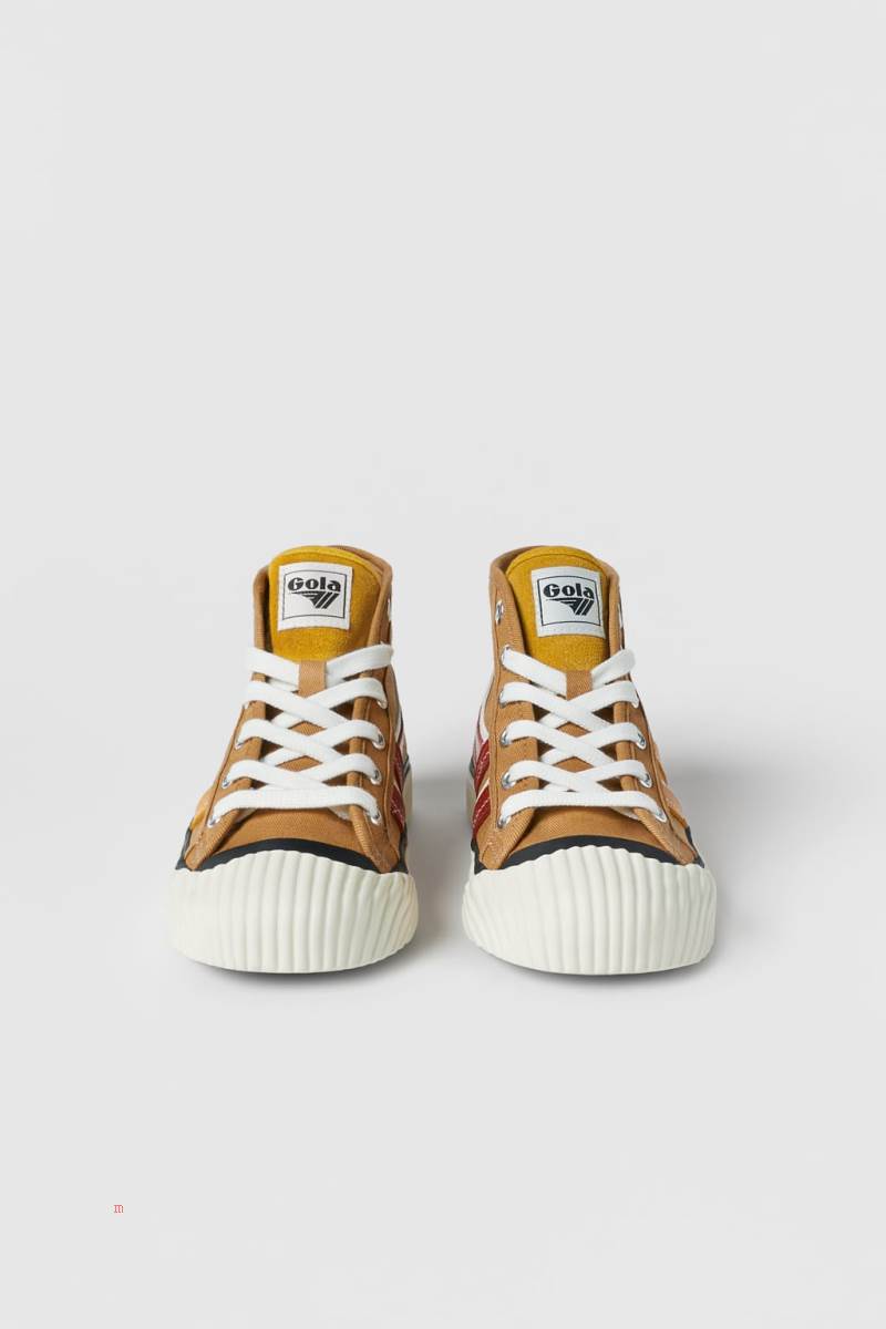 ZARA GOLA X ZARA HIGH-TOP Sneakers Pojke Olika Färger Röda | CSMVN-3254